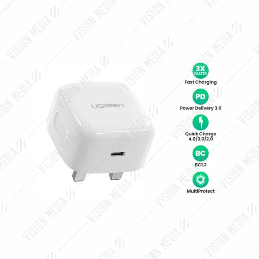 UGREEN UK PLUG TO USB-C 20W PD FAST CHARGER