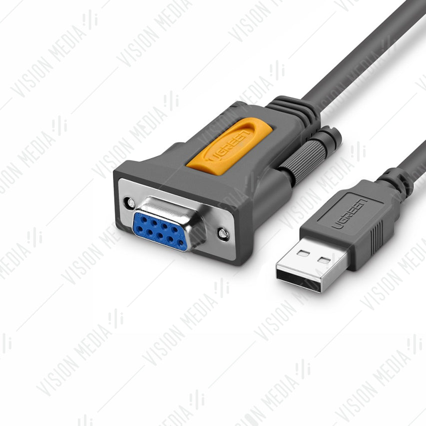 UGREEN USB TO SERIAL RS-232 DB9 CABLE ADAPTER (M-F) (1.5M)