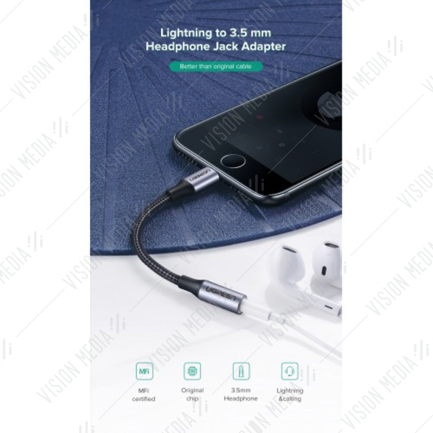 UGREEN LIGHTNING TO 3.5MM AUDIO JACK ADAPTER (30756)