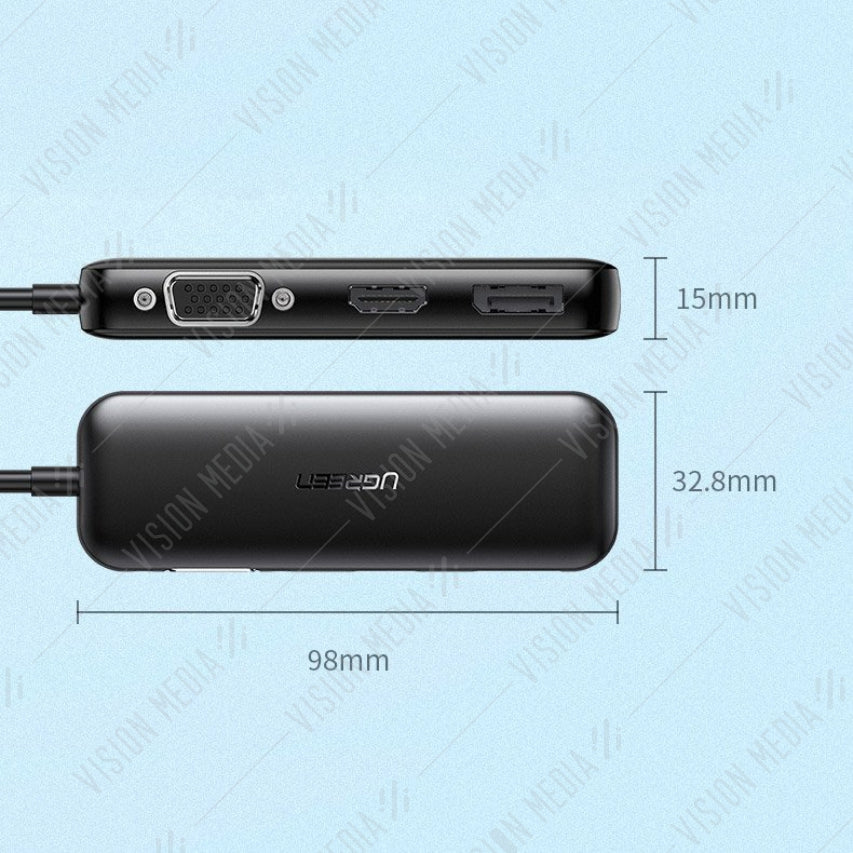 UGREEN 4 IN 1 TYPE-C DISPLAY ADAPTER (60568)