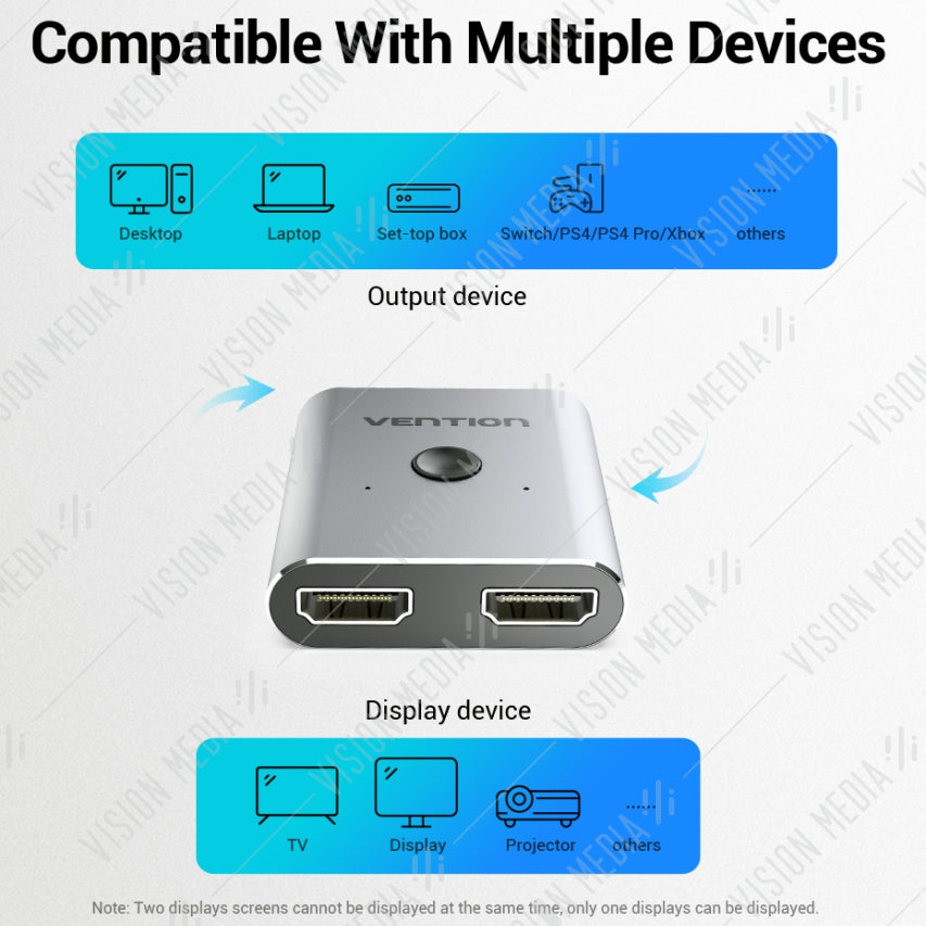 VENTION 2 PORT HDMI BI-DIRECTION SWITCH (AFUH0)