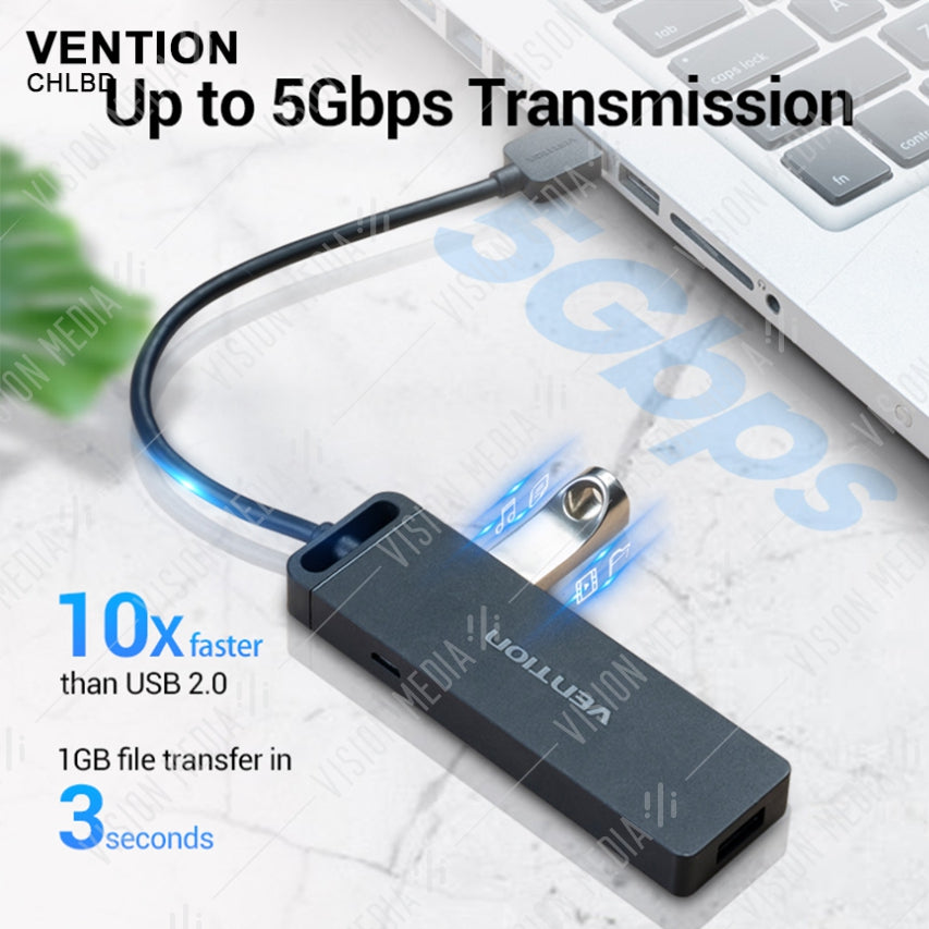 VENTION 4-PORT USB 3.0 HUB (0.5M) (CHLBD)