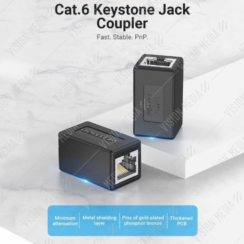 VENTION RJ45 CAT6 ETHERNET CABLE EXTENDER / COUPLER (IPVB0)