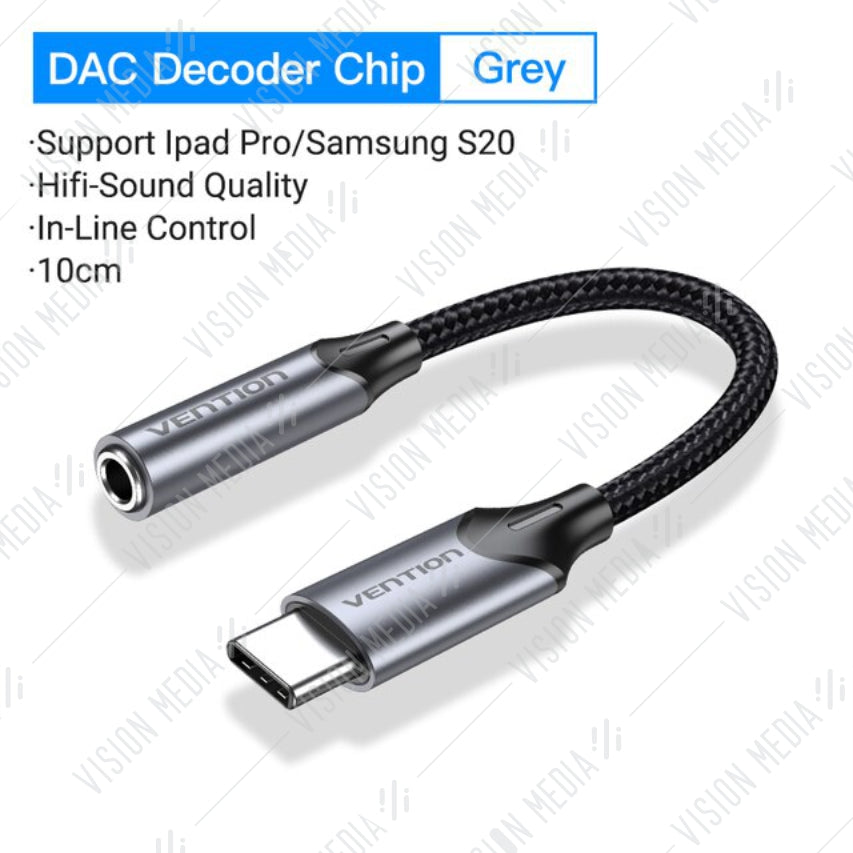 VENTION USB-C TO 3.5MM WITH DAC AUDIO ADAPTER (BGMHA)