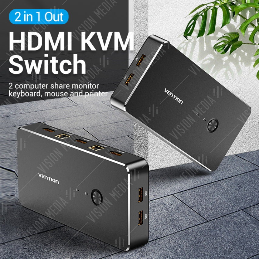 VENTION 2 PORT USB/HDMI KVM SWITCH (AFRBO)