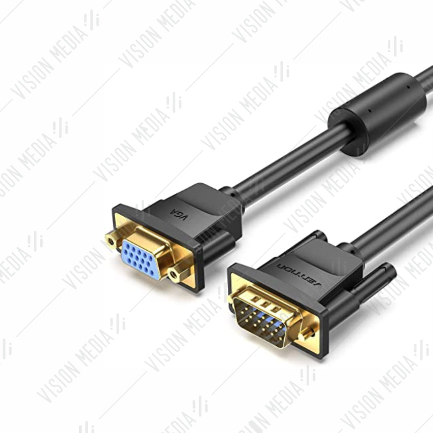 VENTION VGA/S-VGA 1080P EXTENSION CABLE (M-F) (5.0M)