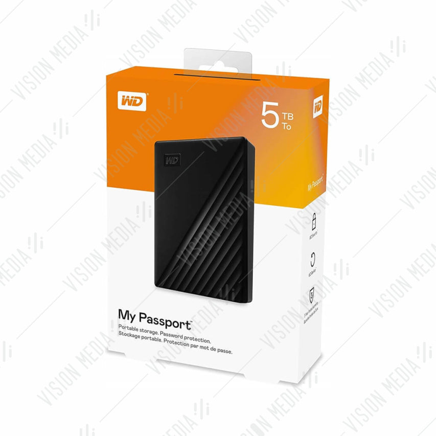 WD MY PASSPORT 2.5" 5TB USB3.0 HDD (BLACK) (WDBPKJ0050BBK)